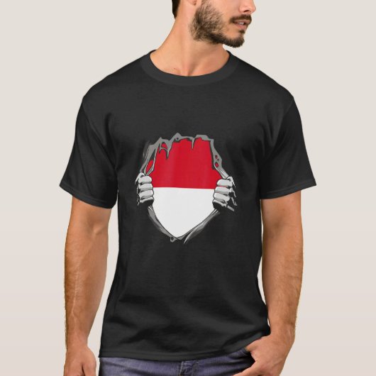Monaco Flag T-shirt (Voorkant)