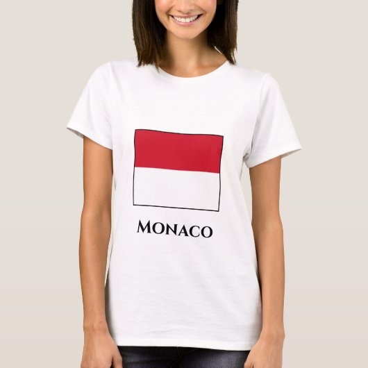Monaco Flag T-shirt (Voorkant)