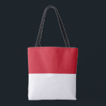 Monaco Flag Tote Bag<br><div class="desc">Patriottische vlag van Monaco.</div>