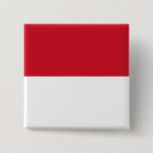 Monaco Flag Vierkante Button 5,1 Cm (Voorkant)