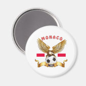 Monaco Football Design Magneet (Voorkant / Achterkant)