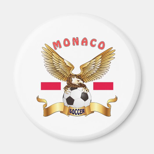 Monaco Football Design Magneet (Voorkant)