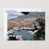 Monaco, Frans Riviera, Frankrijk Briefkaart (Voorkant / Achterkant)