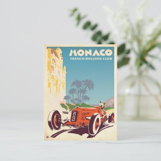 Monaco French Bulldog Club Briefkaart (Staand voorkant)