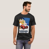 MONACO GRAND PRIX  Auto Racing Adverteren T-shirt (Voorkant volledig)