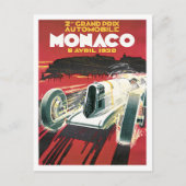 Monaco Grand Prix Automobile  Briefkaart (Voorkant)
