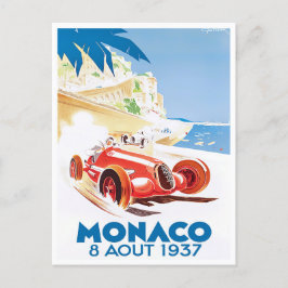 Monaco Grand Prix  Briefkaart voor racewedstrijden