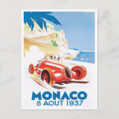 Monaco Grand Prix  Briefkaart voor racewedstrijden (Voorkant)