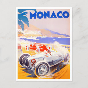 Monaco Grand Prix  Briefkaart voor racewedstrijden