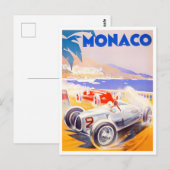 Monaco Grand Prix  Briefkaart voor racewedstrijden (Voorkant / Achterkant)