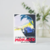 Monaco Grand Prix  Briefkaart voor racewedstrijden (Staand voorkant)