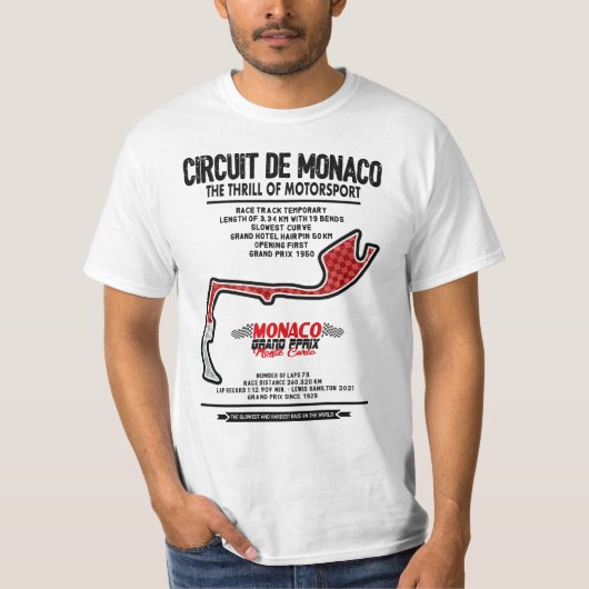Monaco Grand Prix- Get up to speed T-shirt (Voorkant)