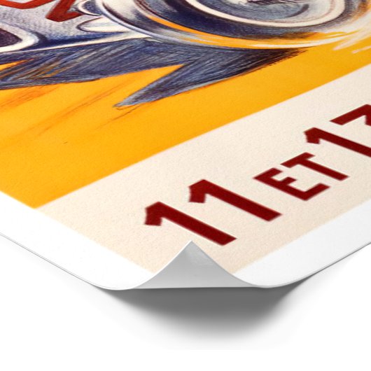 Monaco Grand Prix  Poster voor racewedstrijden 193 (Hoek)