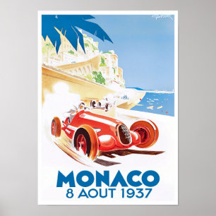 Monaco Grand Prix  Poster voor racewedstrijden 193