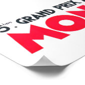 Monaco Grand Prix  Poster voor racewedstrijden 193 (Hoek)