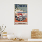 Monaco Grand Prix raceauto poster racekunstprint (Keuken)