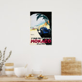 MONACO Grand Prix van 1933 Automobiel door Geo Ham Poster (Keuken)
