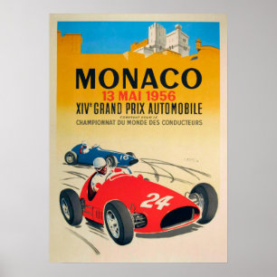 Monaco, Grand Prix van 1956 Poster