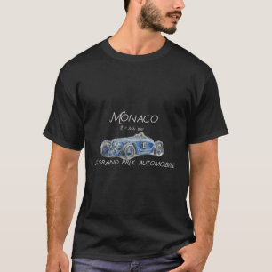 Monaco, grote autoprijs t-shirt