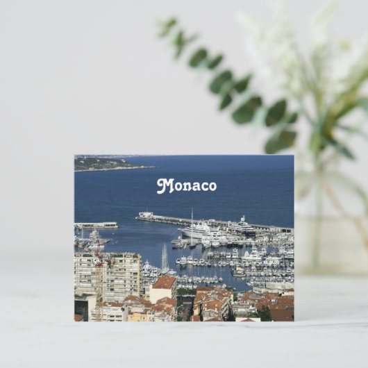 Monaco Harbour Briefkaart (Staand voorkant)