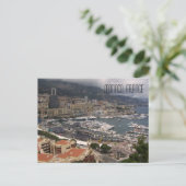 Monaco Harbour en Luxury Yachts French Riviera Briefkaart (Staand voorkant)