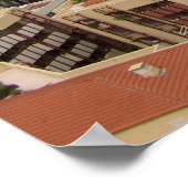 Monaco Harbour en Luxury Yachts French Riviera Poster (Hoek)