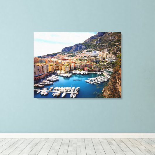 Monaco Haven Canvas Afdruk (Insitu (Houten vloer))