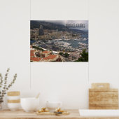 Monaco Haven en Luxe Jachten Franse Rivièra Poster (Keuken)