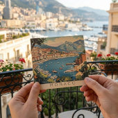 Monaco Haven Reis Scene Aanpasbare Tekst
