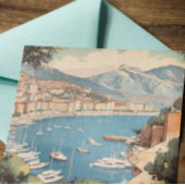 Monaco Haven Reis Scene Aanpasbare Tekst