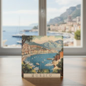 Monaco Haven Reis Scene Aanpasbare Tekst Magneet