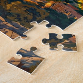 Monaco Illustratie Reis Kunst Vintage Legpuzzel (Zijkant)