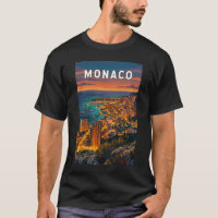 Monaco Illustratie Reis Kunst Vintage