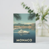 Monaco Jachthaven Reis Briefkaart (Staand voorkant)