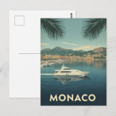 Monaco Jachthaven Reis Briefkaart (Voorkant / Achterkant)