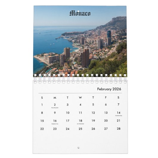 Monaco Kalender (Feb 2026)