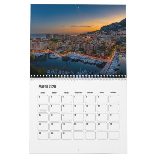 Monaco Kalender (Mar 2026)