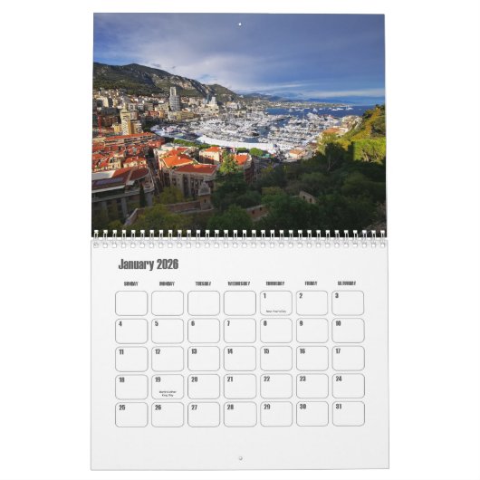 Monaco Kalender (Jan 2026)