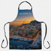 Monaco Kitchen Apron Souvenir Memento Souvenir Schort (Voorkant)