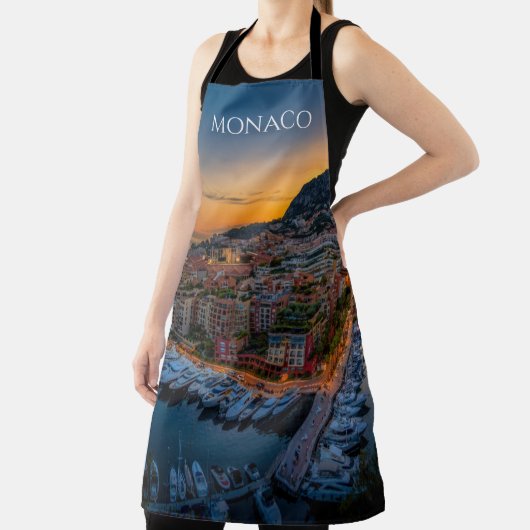 Monaco Kitchen Apron Souvenir Memento Souvenir Schort (Insitu)