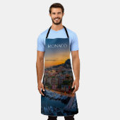 Monaco Kitchen Apron Souvenir Memento Souvenir Schort (Gedragen)