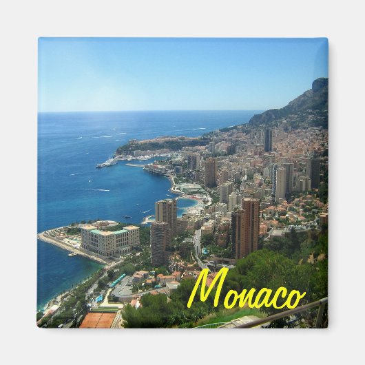 Monaco koelkastmagneet magneet (Voorkant)