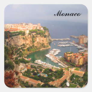 Monaco Magnet Vierkante Sticker