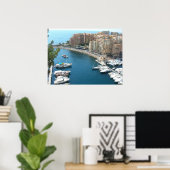 Monaco Marina en Condos Poster (Thuiskantoor)