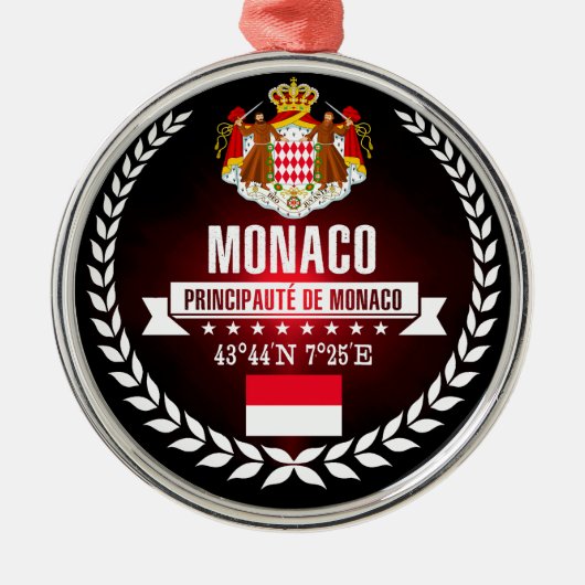 Monaco Metalen Ornament (Voorkant)