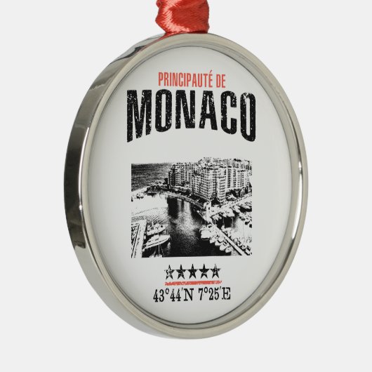 Monaco Metalen Ornament (Rechts)