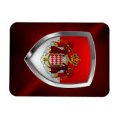 Monaco Metallic Emblem Magneet (Horizontaal)