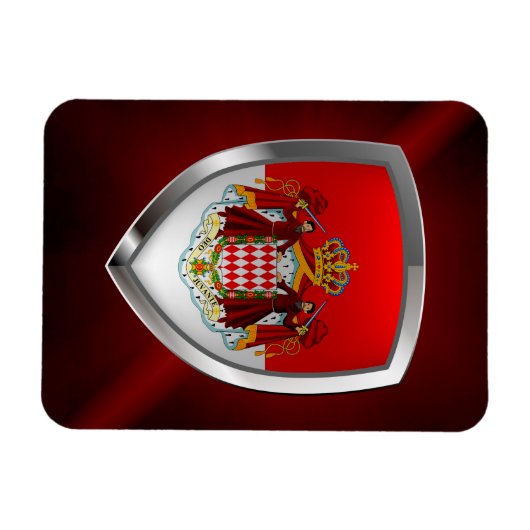 Monaco Metallic Emblem Magneet (Horizontaal)