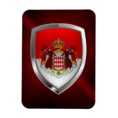 Monaco Metallic Emblem Magneet (Verticaal)