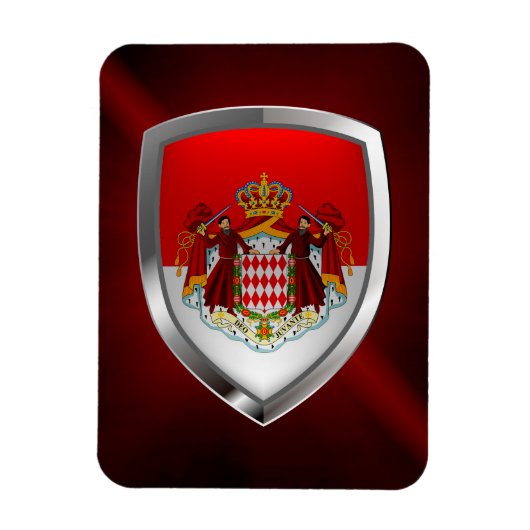 Monaco Metallic Emblem Magneet (Verticaal)